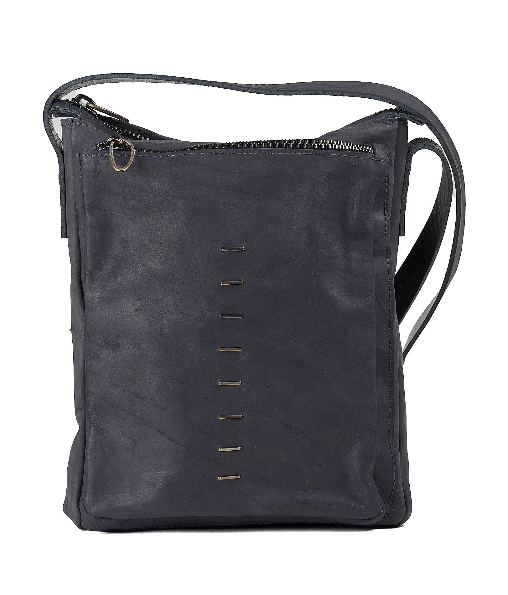 daniele basta leather and silver bags - FRONT